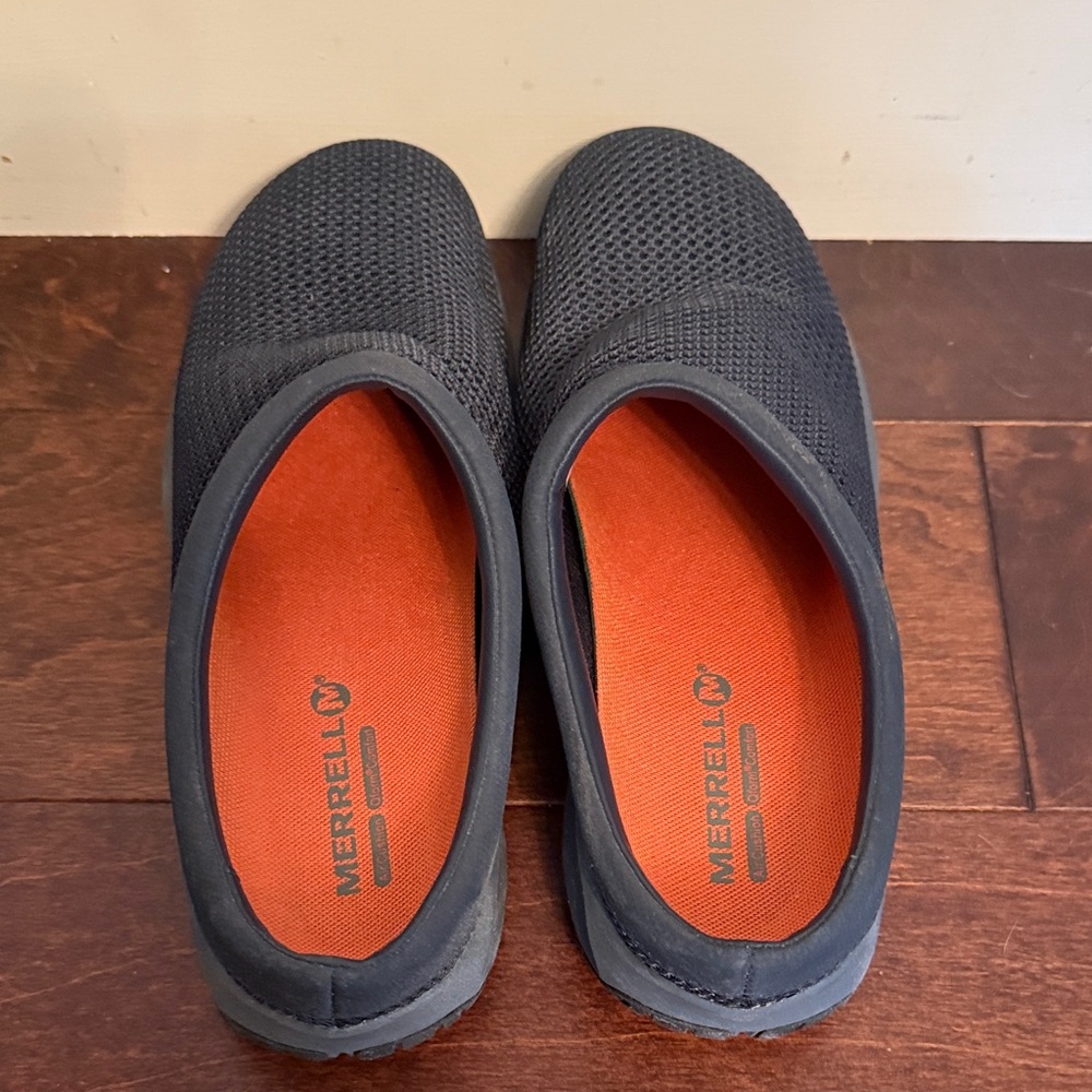 Merrell Women's Navy Mesh Slip-On Clogs - Picture 4 of 7